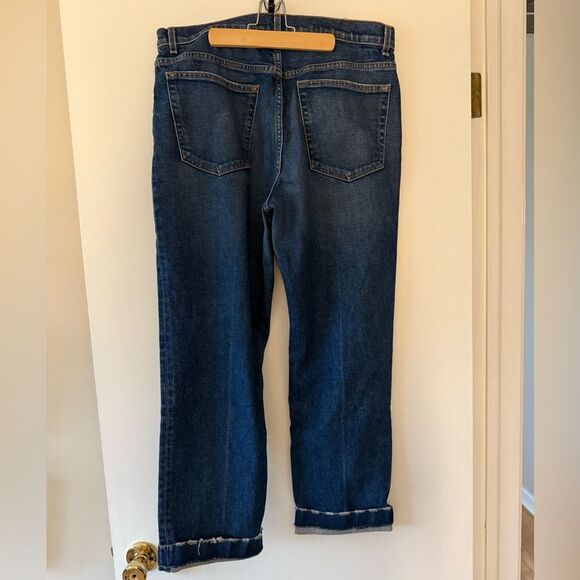 ASKK NY Women’s Dark Blue Straight Jeans - Picture 2 of 3